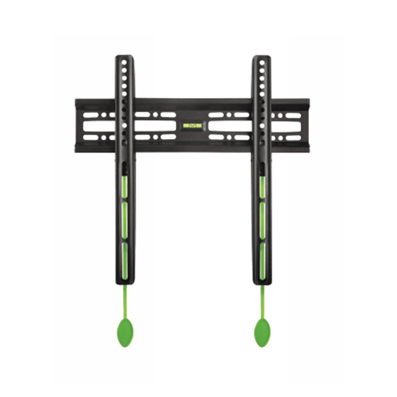 Suporte fixo de parede para TV para telas de TV LCD LED OLED de tela plana de até 30 kg Ultra Slim-Preto