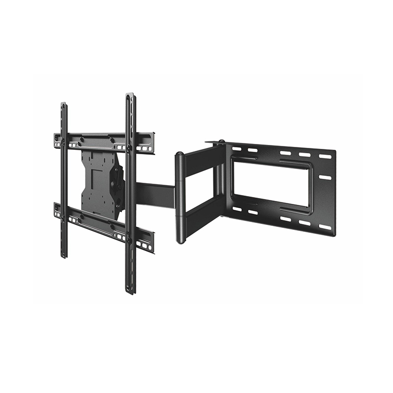 Suporte de parede para TV Full Motion para telas de 40” a 60” até 150 lbs no máximo VESA 600x400, inclinação -5°/+8° giro 180° preto